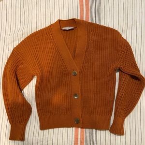 Everlane Texture Cotton Crop Cardigan